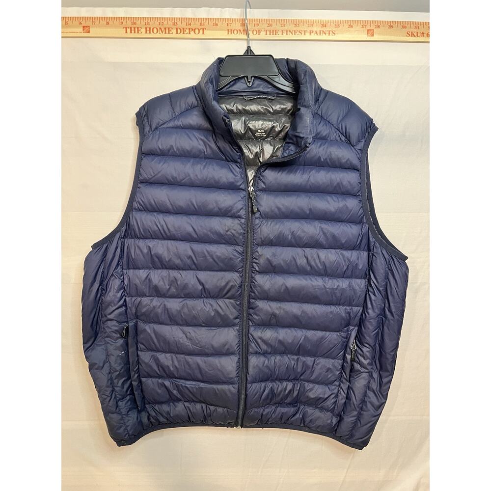 Saks Fifth Avenue Men’s Vest XL/TG Navy Blue 90% duck down, 10% feather filling